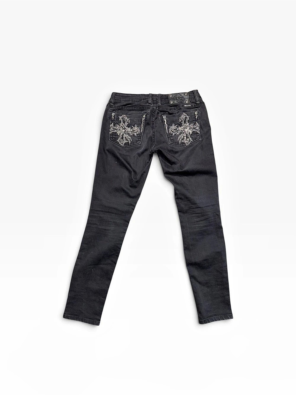 Miss Me Skinny Jeans Black Waist 27